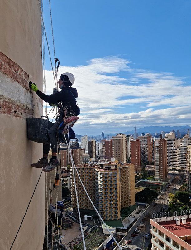 Trabajos en altura sin andamios